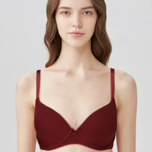 BLS Pero Wired And Padded Cotton Bra Maroon