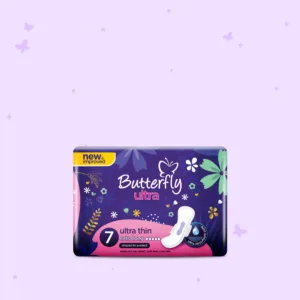 Butterfly Ultra-Thin Economy Pack Sanitary Pads Extra Long 7 Pcs
