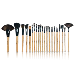 Glamorous Face 24 Piece Leather Brush set