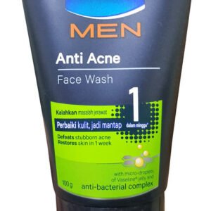 Vaseline Men Anti Acne Face Wash 100 GM
