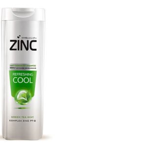 Zinc Refreshing Cool Green Tea & Mint Anti Dandruff Shampoo 340 ML